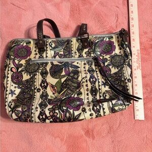 Sakroots Peace Owl Tote Crossbody Bag Artist Circle Zip Purse